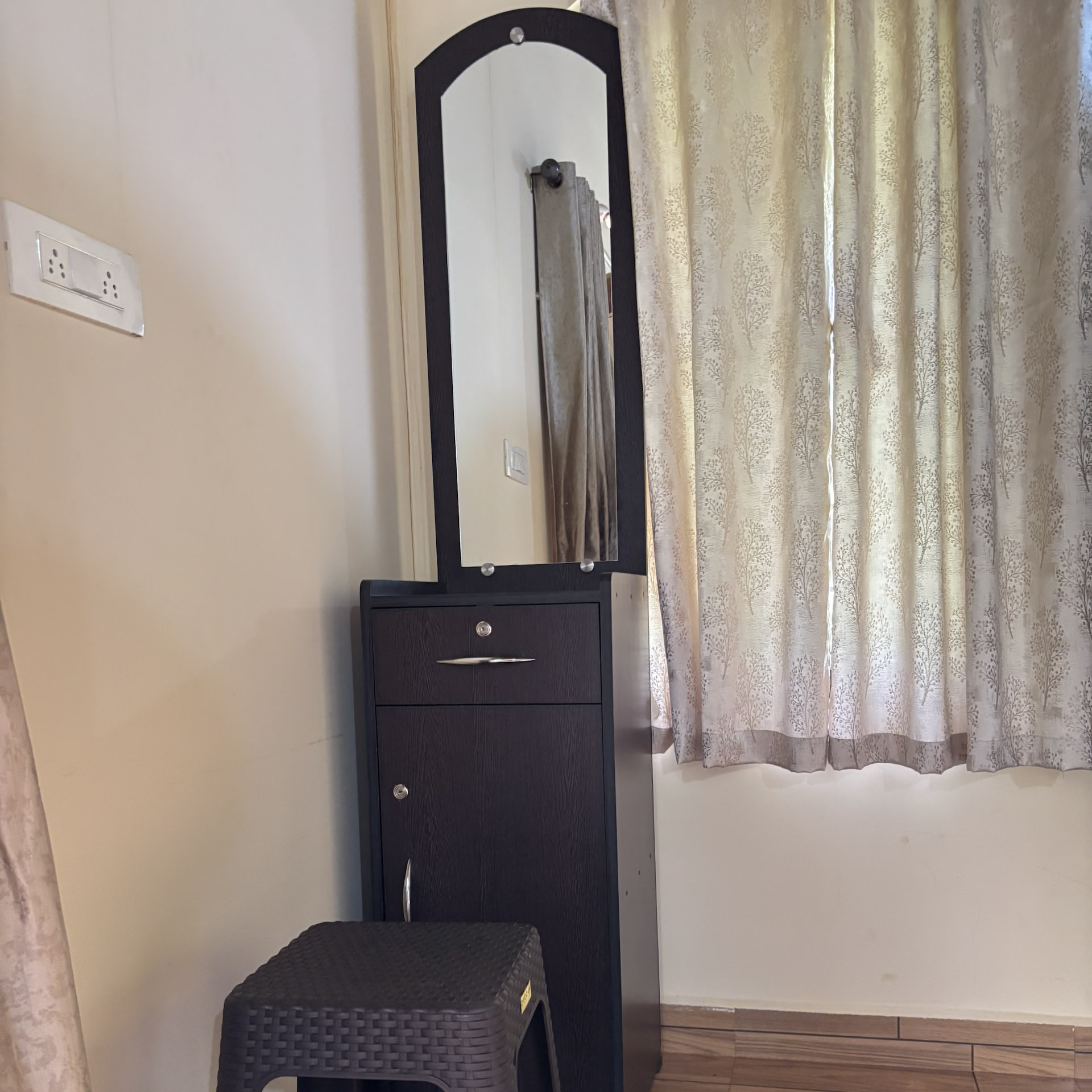 Inside view of a comfortable cottage bedroom